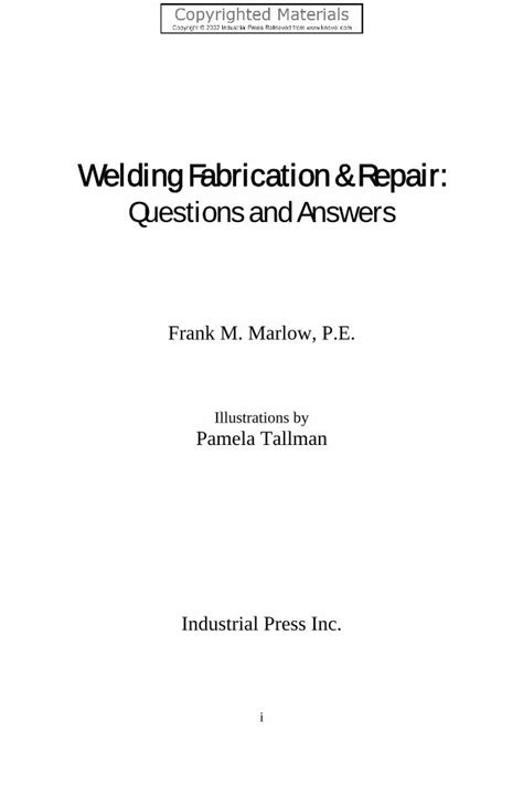 welding fabrication questions and answers